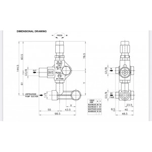 Supapa By-Pass VB 75 X:18 Y:62-73 -Regulator presiune - Img 3