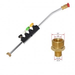 Extensie lance jet, 50cm , FE M22 pentru aparate cu pistol cu filet interior M22 - Img 1