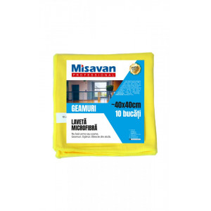 Laveta microfibra pentru geam Misavan Professional, 40*40cm, albastru - Img 3