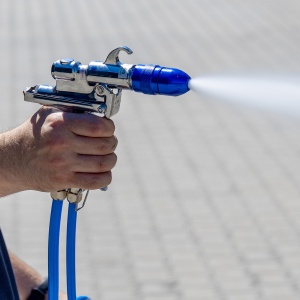 Pistol profesional multifuncțional pentru pulverizare prin amestec apă-aer - Img 5