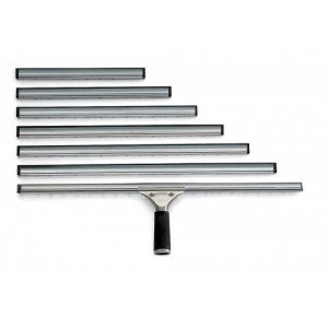 RACLETA INOX PULEX pentru spălat geamuri- EuroMop si banda cauciuc Pulex - 30 cm - Img 2