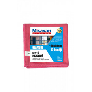 Laveta microfibra pentru geam Misavan Professional, 40*40cm, albastru - Img 4