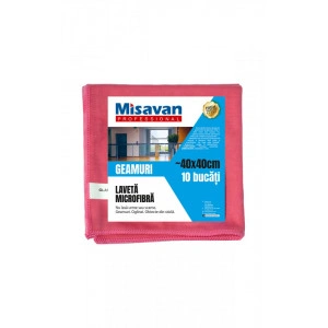 Laveta microfibra pentru geam Misavan Professional, 40*40cm, albastru - Img 4