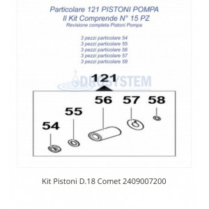 PISTON CERAMIC - COM 11- 18x30x9 -COMET - Img 2