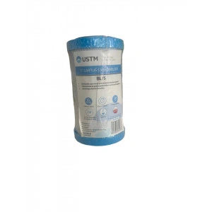 Cartus filtru apa 5” , filtrare clor si metale, carbune activ presat, 10 μ, 6
