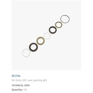 Garnituri presiune- Kit H39, ZX.1734, HAWK