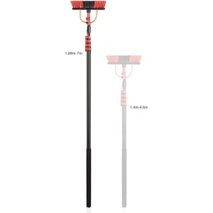 Lance telescopică din fibră de carbon 10 m cu perie – spălare la înălțime - Img 3