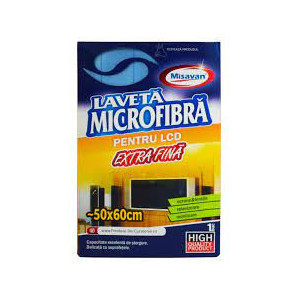 Laveta microfibra pentru ecrane LCD Misavan 60*50cm, 1buc/set - Img 1