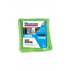Laveta microfibra pentru geam Misavan Professional, 40*40cm, albastru - Img 5