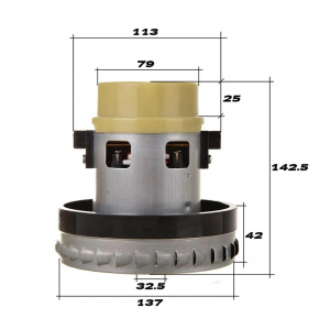 Motor pentru aspirator Karcher SE 4001 WD2 WD3 MV2 MV3, 1400W - Img 2