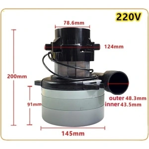 Motor tangențial cu tripla turbina, 3 stage, masina de spalat si aspirat Podele 220v - Img 8