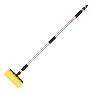 Perie camioane(tir) si coada telescopică cu racord apa, robinet 140-250cm