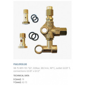 Supapa By-Pass VB 75 x:5 y:57 -Regulator presiune - Img 3