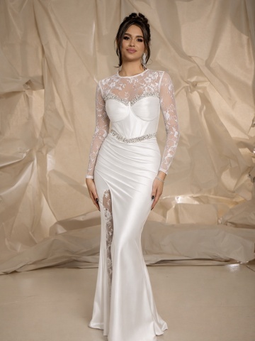 Rochie Althea Alb