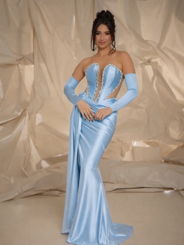 Rochie Virelya Baby Blue