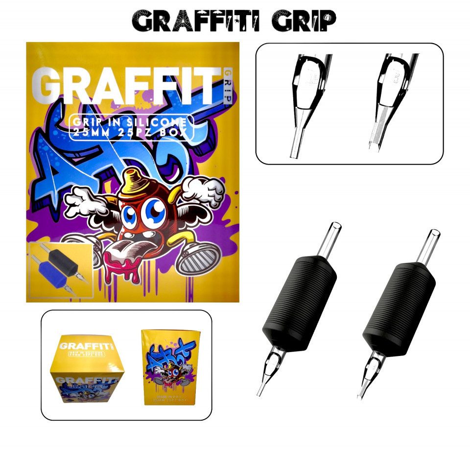 Graffiti Grip Black Flat 25MM
