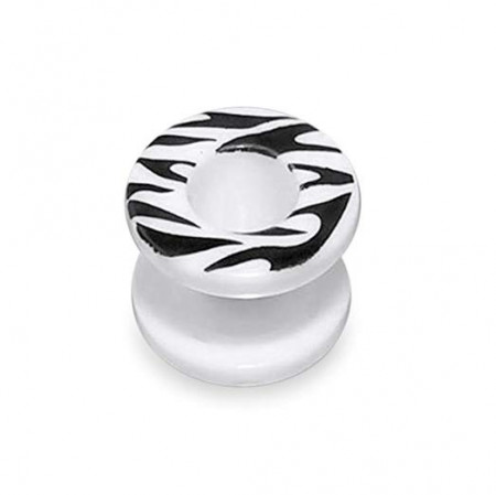 Tunnel In UV Zebra Bianco 14mm