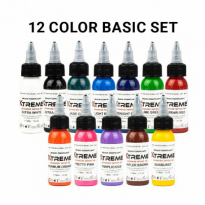 XTREME INK - 12 COLOR BASIC SET - 12X30ML (REACH COMPLIANT) - Img 2