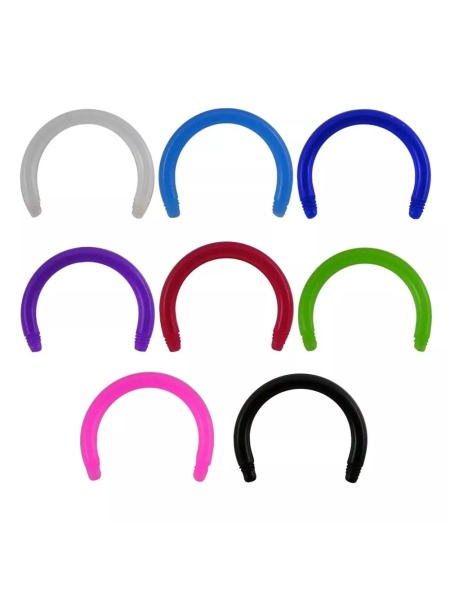 Circular Barbell In Teflon 1.2x10mm - WHITE - Img 2
