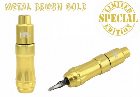 Metal Brush Pen Gold stroke regolabile hard/soft Special Limited Edition Doppio Grip - Img 3