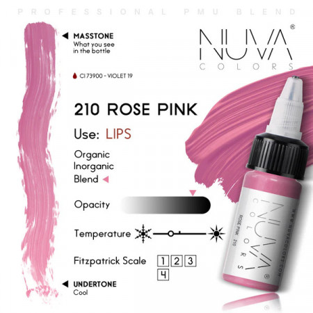 NUVA COLORS - 210 ROSE PINK - 15ML (REACH COMPLIANT) - Img 2