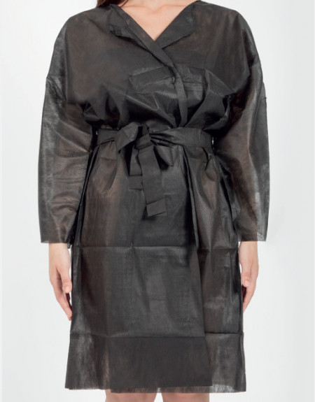 KIMONO NERO LIGHT In TNT. Imbustato, con tasca laterale. 1 PZ - Img 2
