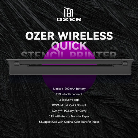 Stampante wireless Ozer + Rotolo stencil omaggio - Img 7