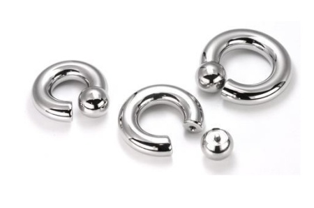 Vite in acciaio su anello a sfera filettato internamente 8 mm 0g