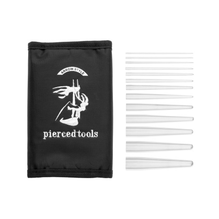 Set di inseritori da 13 pezzi 18g-00g coni per piercing per il corpo - Img 7