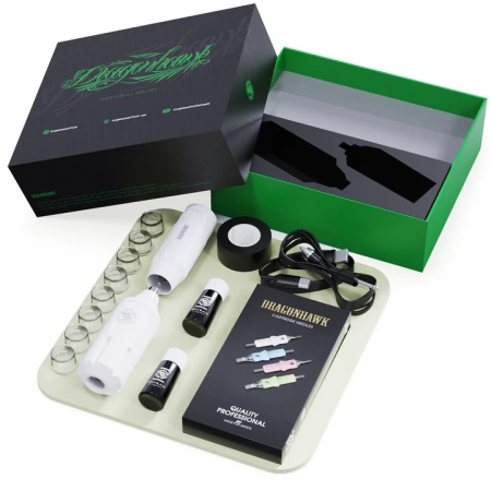 Dragonhawk S1 Tattoo Machine Pen Starter Bundle - Img 4
