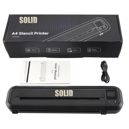 Solid Thermal Printer con display digitale + Rotolo stencil omaggio - Img 5