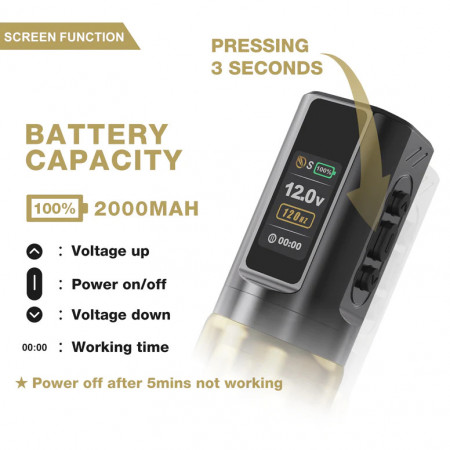 JCONLY EPOCH RED WIRELESS PEN MACHINE 2 BATTERY PACK - Img 4