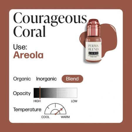 PERMA BLEND LUXE - Couraugeous Coral - Vicky Martin Unstoppable Areola 15ML (REACH EU) - Img 3