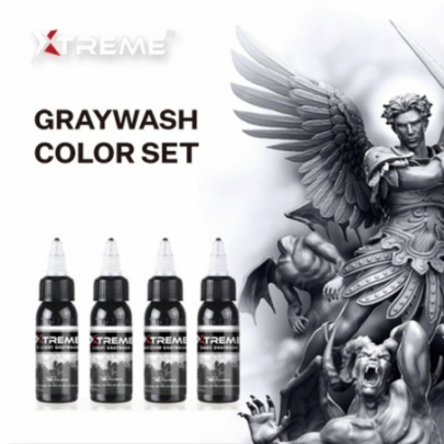 XTREME INK - GRAYWASH SET - 4x120ml (Reach Compliant) - Img 2