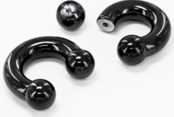 Bilanciere Circolare Interno in Acciaio Nero 8mm 0g
