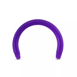 Circular Barbell In Teflon 1.2x10mm - PURPLE