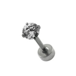 Labret con Pietra Tonda Helix Tragus 1.2x8mm
