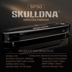 Stampante wireless Skulldna SP30 + Rotolo stencil omaggio - Img 2