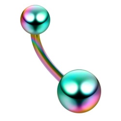Piercing Ombelico in Acciaio Chirurgico Anodizzato Rainbow