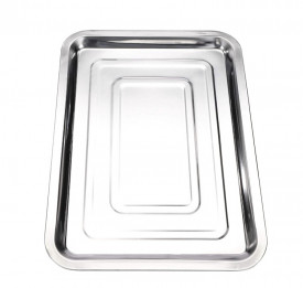 Vassoio acciaio inossidabile da 35X26cm - Img 2