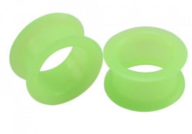 Tunnel in silicone Verde 22 mm