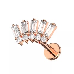 Gioiello Design Corona Helix Tragus 1.2x6mm Rose Gold