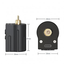 Mini Alimentatore Wireless RCA senza fili a batteria piccolo e leggero - Img 3