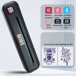 Solid Thermal Printer con display digitale + Rotolo stencil omaggio - Img 6