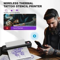Solid Thermal Printer con display digitale + Rotolo stencil omaggio - Img 4