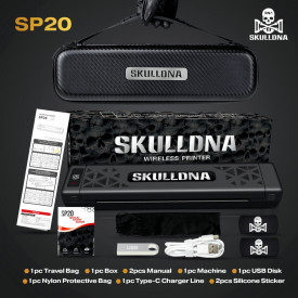 Stampante wireless Skulldna + Rotolo stencil omaggio