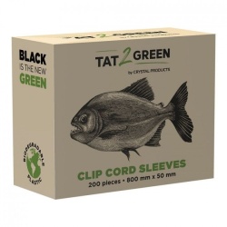 TAT2GREEN Copri Clipcord Nero Bio - 200 pezzi