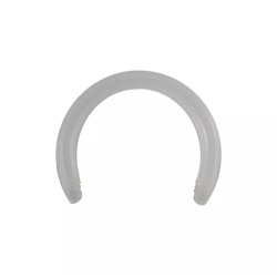 Circular Barbell In Teflon 1.2x10mm - WHITE