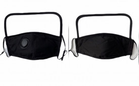 Mascherina In cotone con Visera staccabile lavabile Black 10 pezzi - Img 2