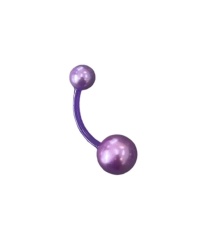 Piercing Ombelico in UV Perle Viola - Img 3